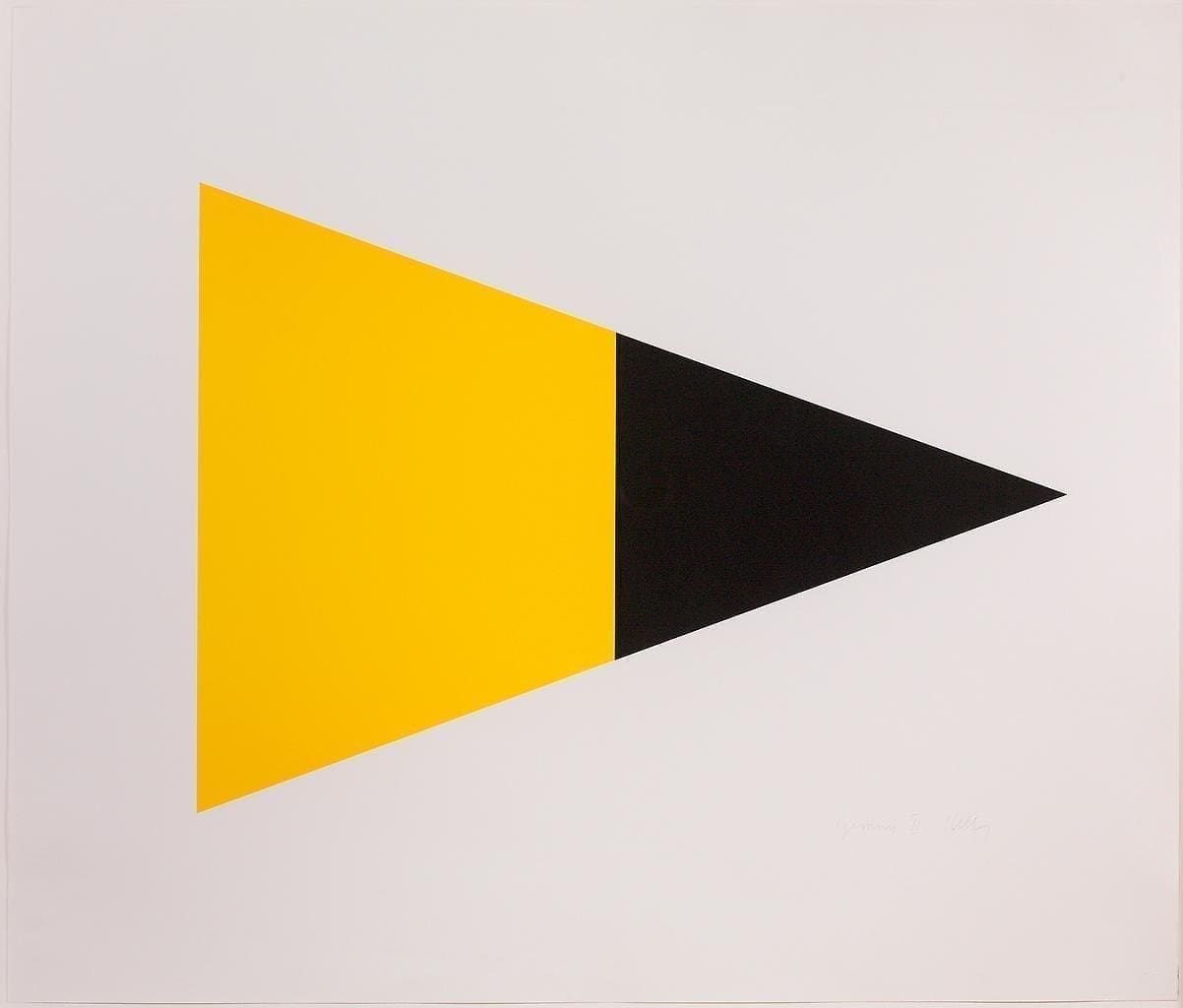 Black/Yellow, 1970-72 Medium: Lithograph