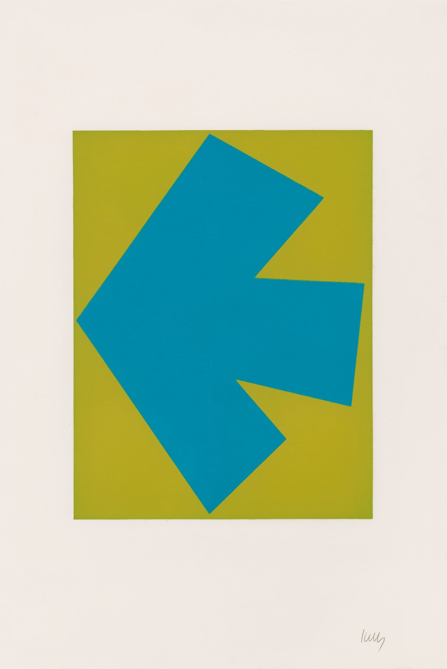Blue over Green print - Ellsworth Kelly