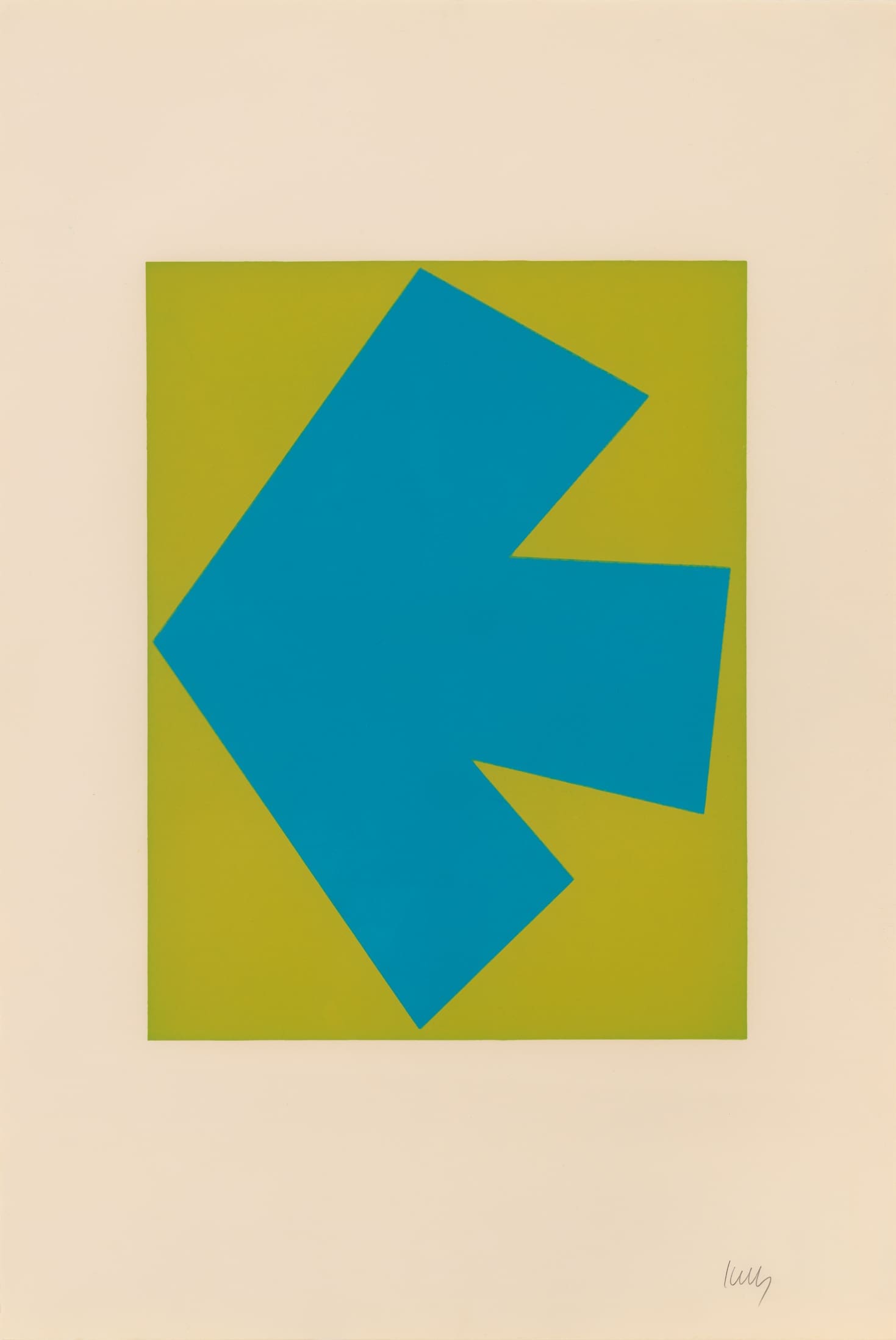 Blue over Green by Ellsworth Kelly