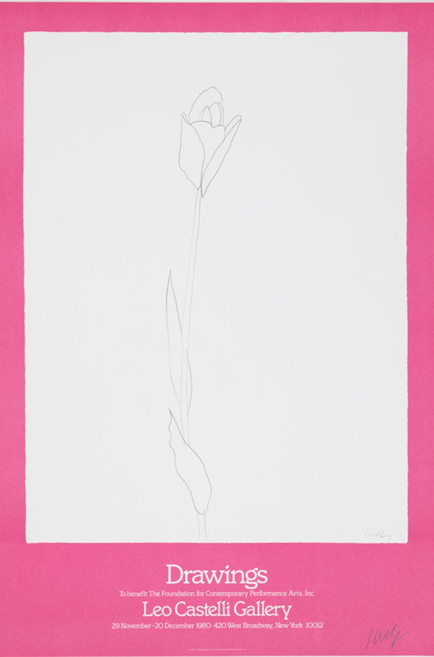 Drawings to Benefit The Foundation for Contemporary Performance Arts, Inc. (Tulip) by Ellsworth Kelly
