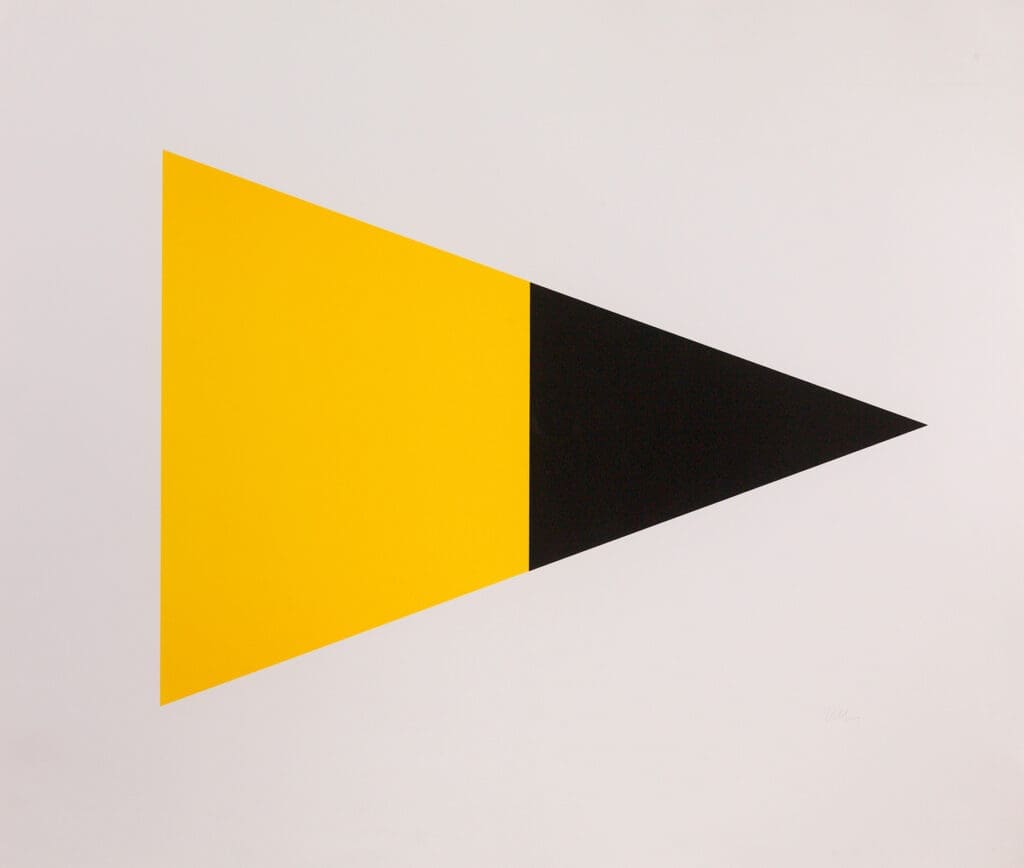 Ellsworth Kelly Black Yellow print