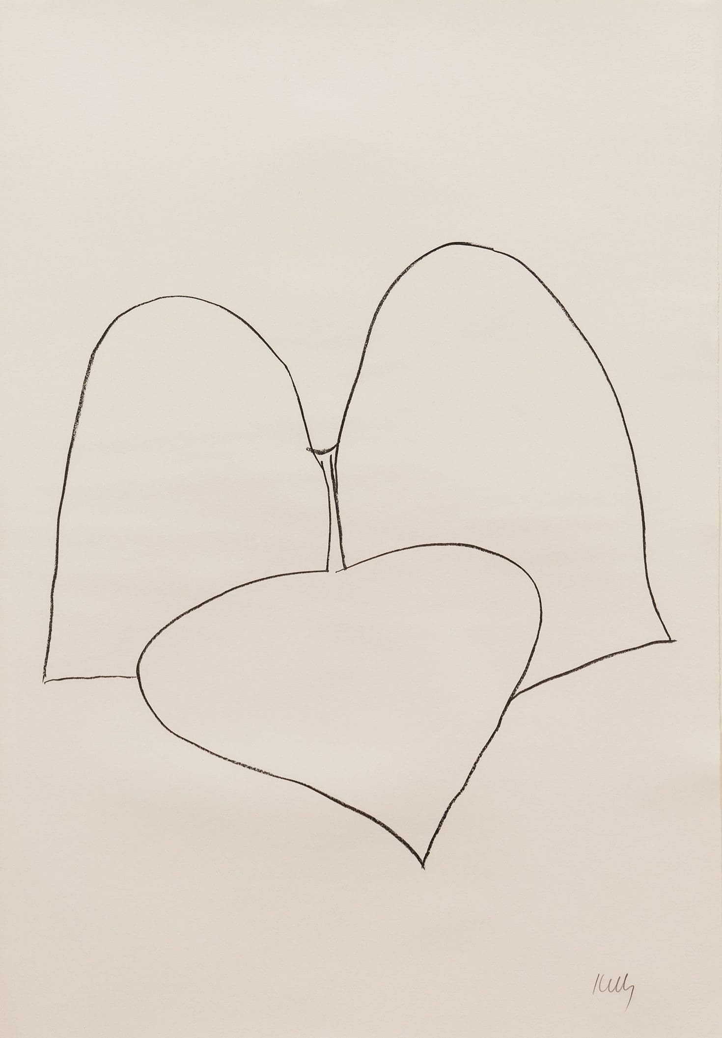 String Bean Leaves III by Ellsworth Kelly