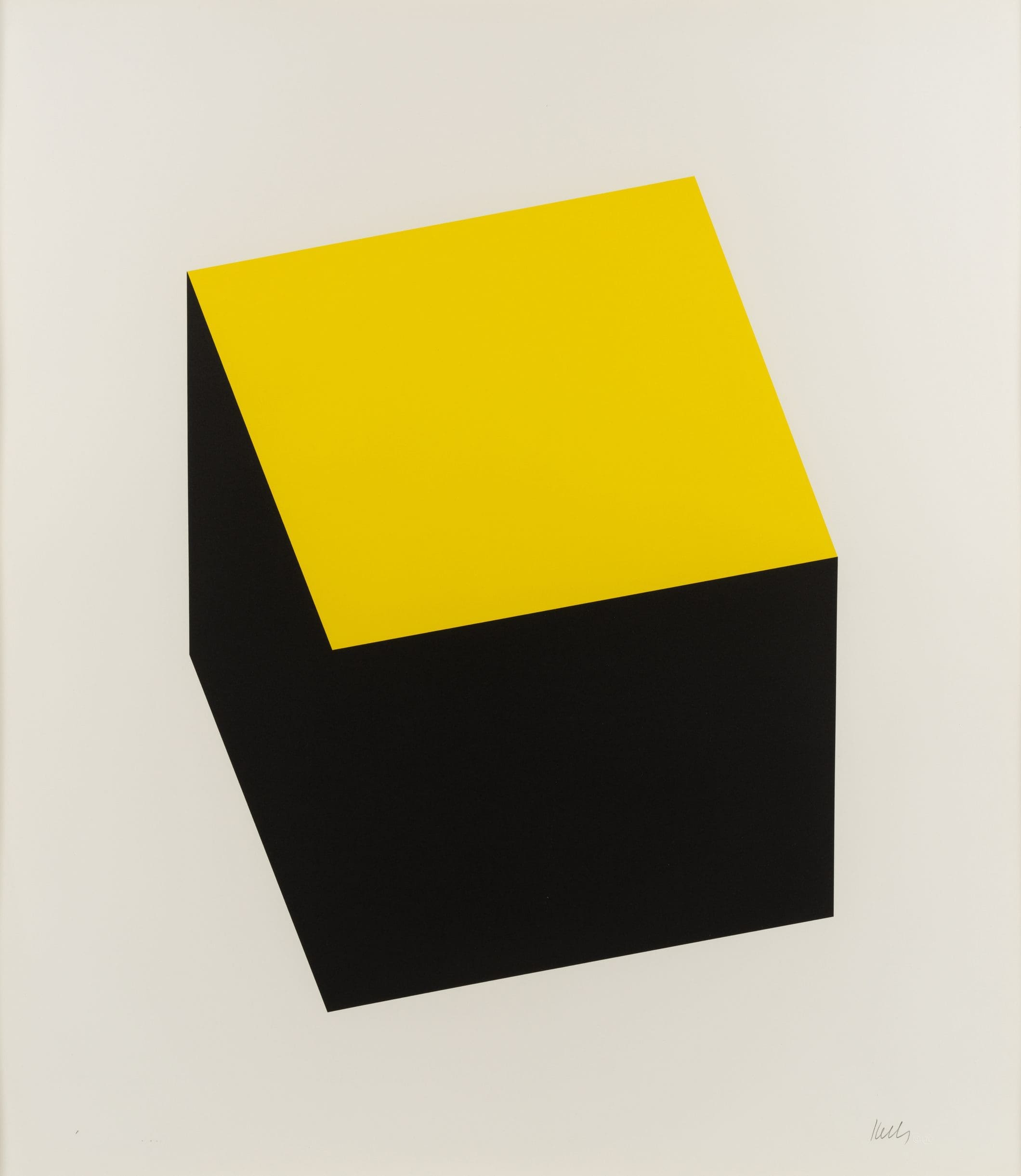 Yellow Black by Ellsworth Kelly
