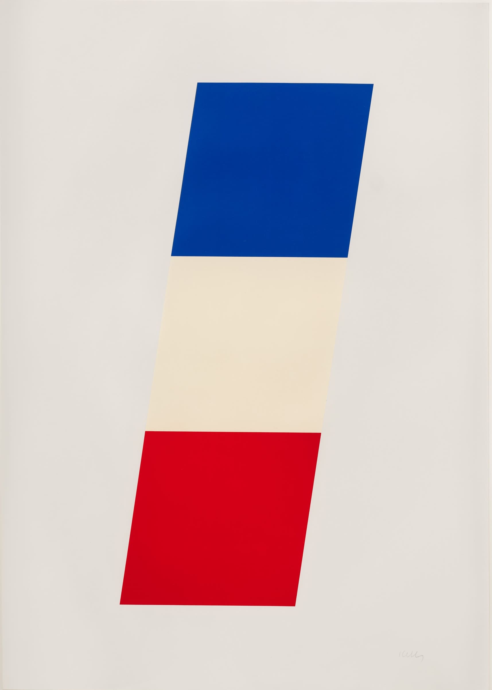 Blue White Red by Ellsworth Kelly