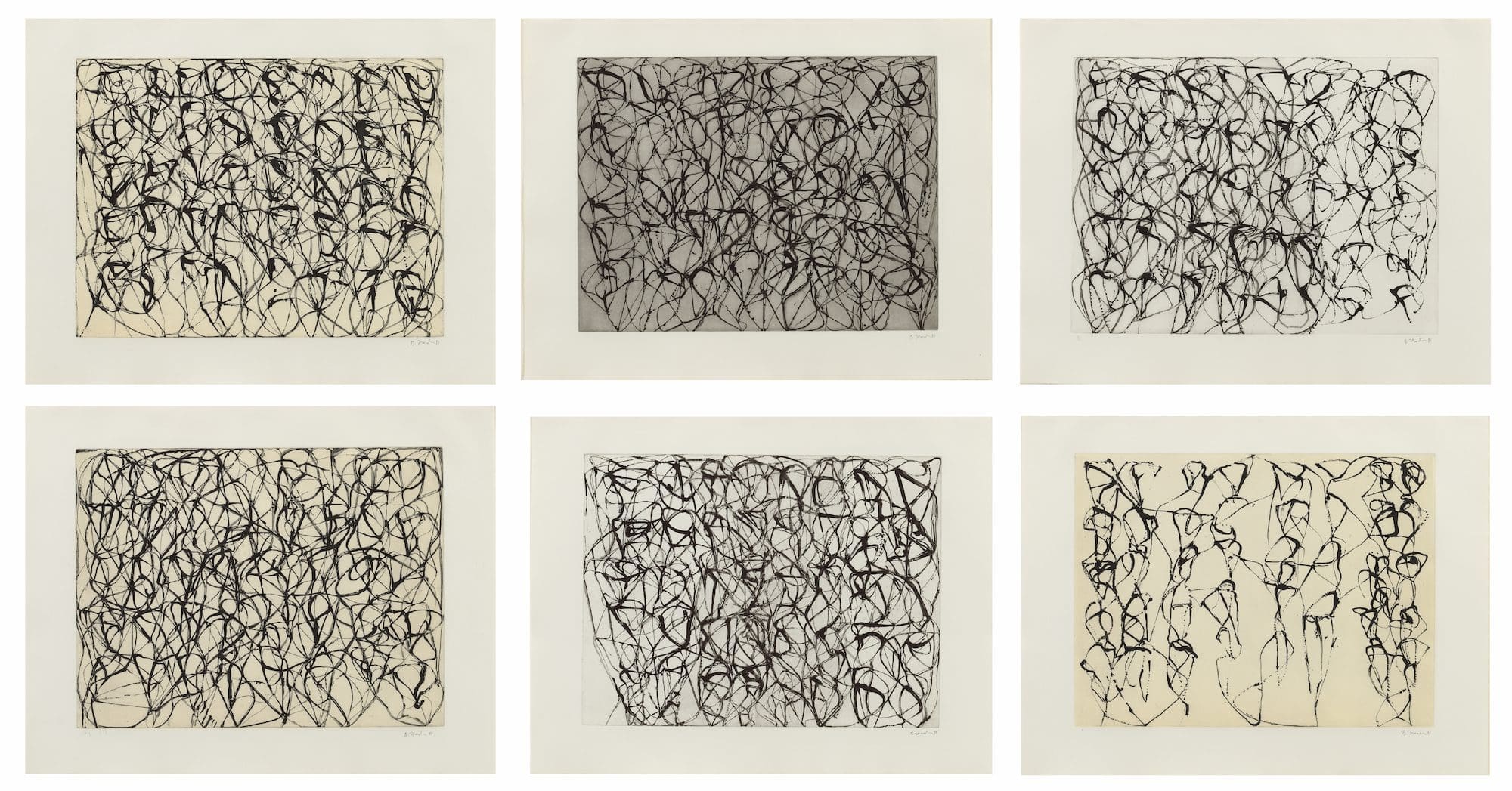 Cold Mountain Series, Zen Studies 1-6 by Brice Marden