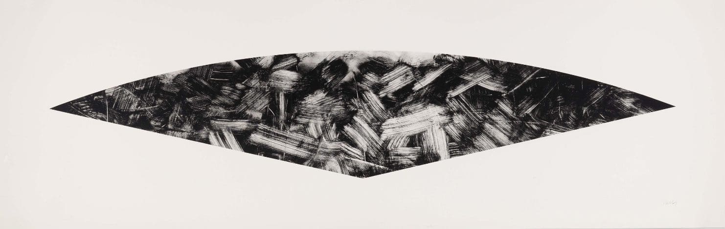 Dark Gray Curve (State I) by Ellsworth Kelly