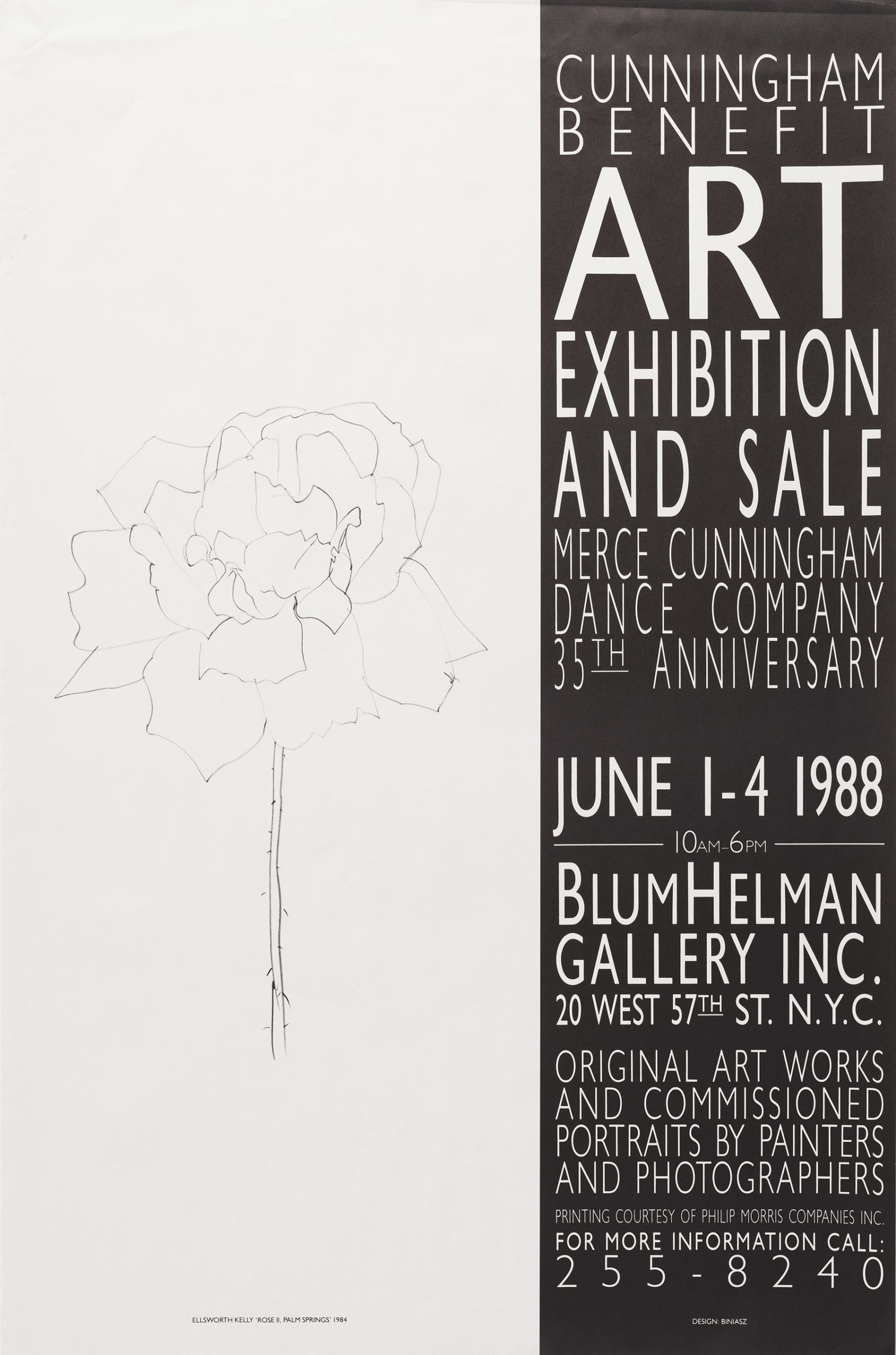 Merce Cunningham Benefit (Rose II) by Ellsworth Kelly