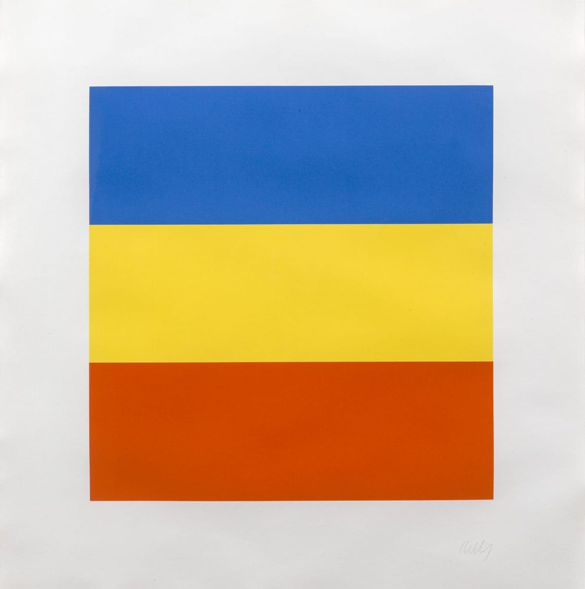 Blue Yellow Red by Ellsworth Kelly