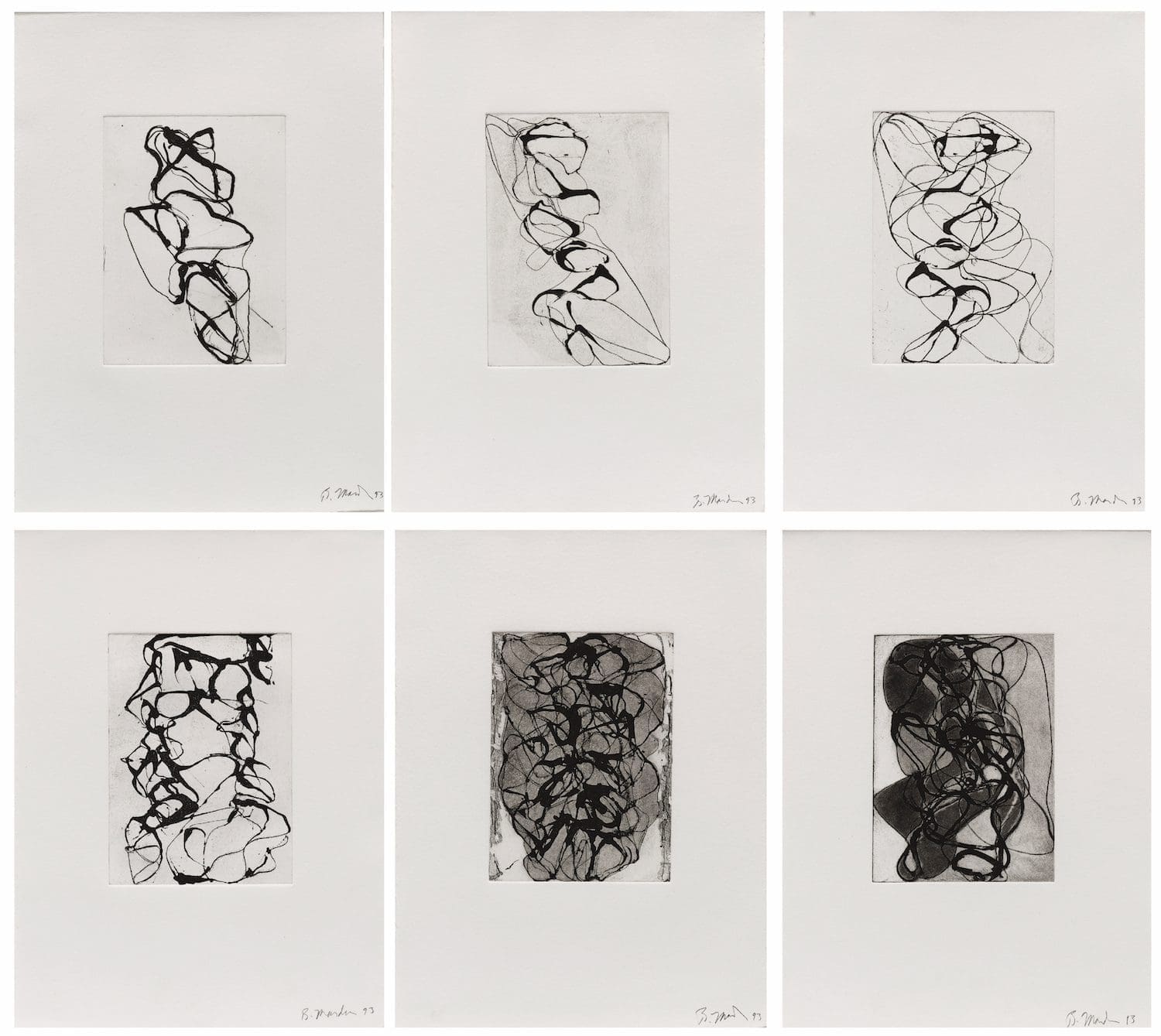 Han Shan Exit 1-6 by Brice Marden