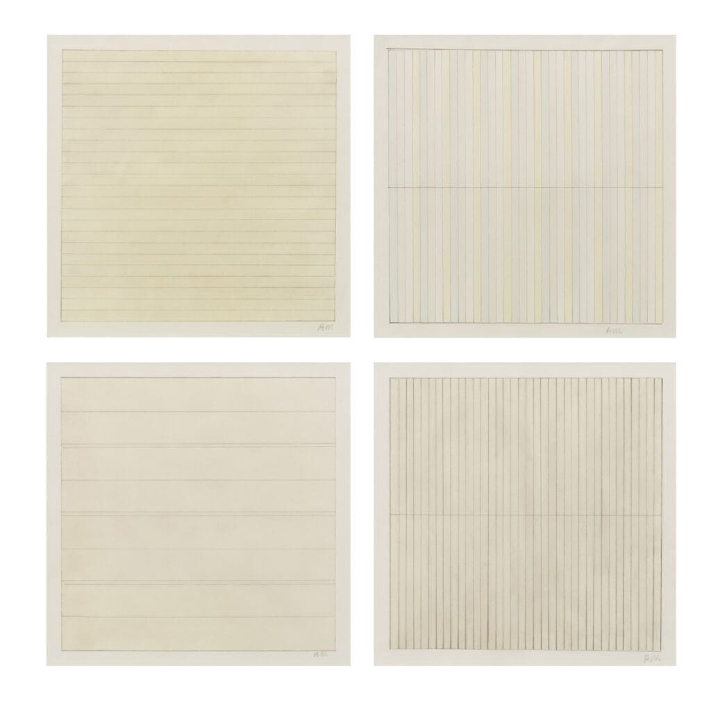 Agnes Martin Untitled print