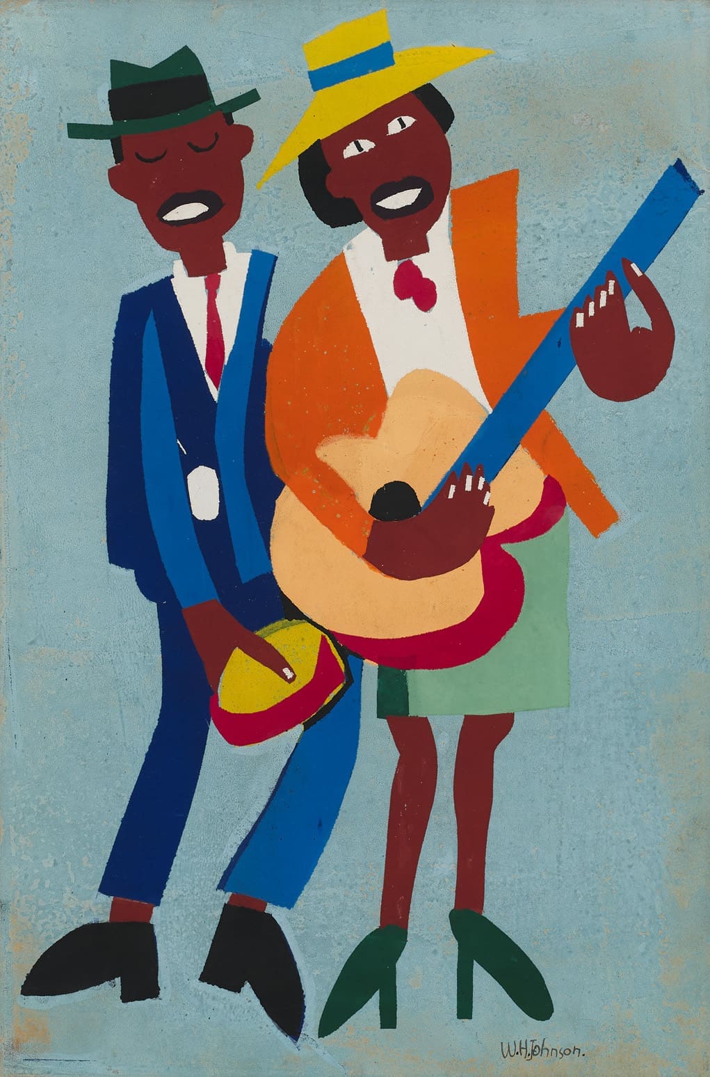 Blind Singer by William Henry Johnson