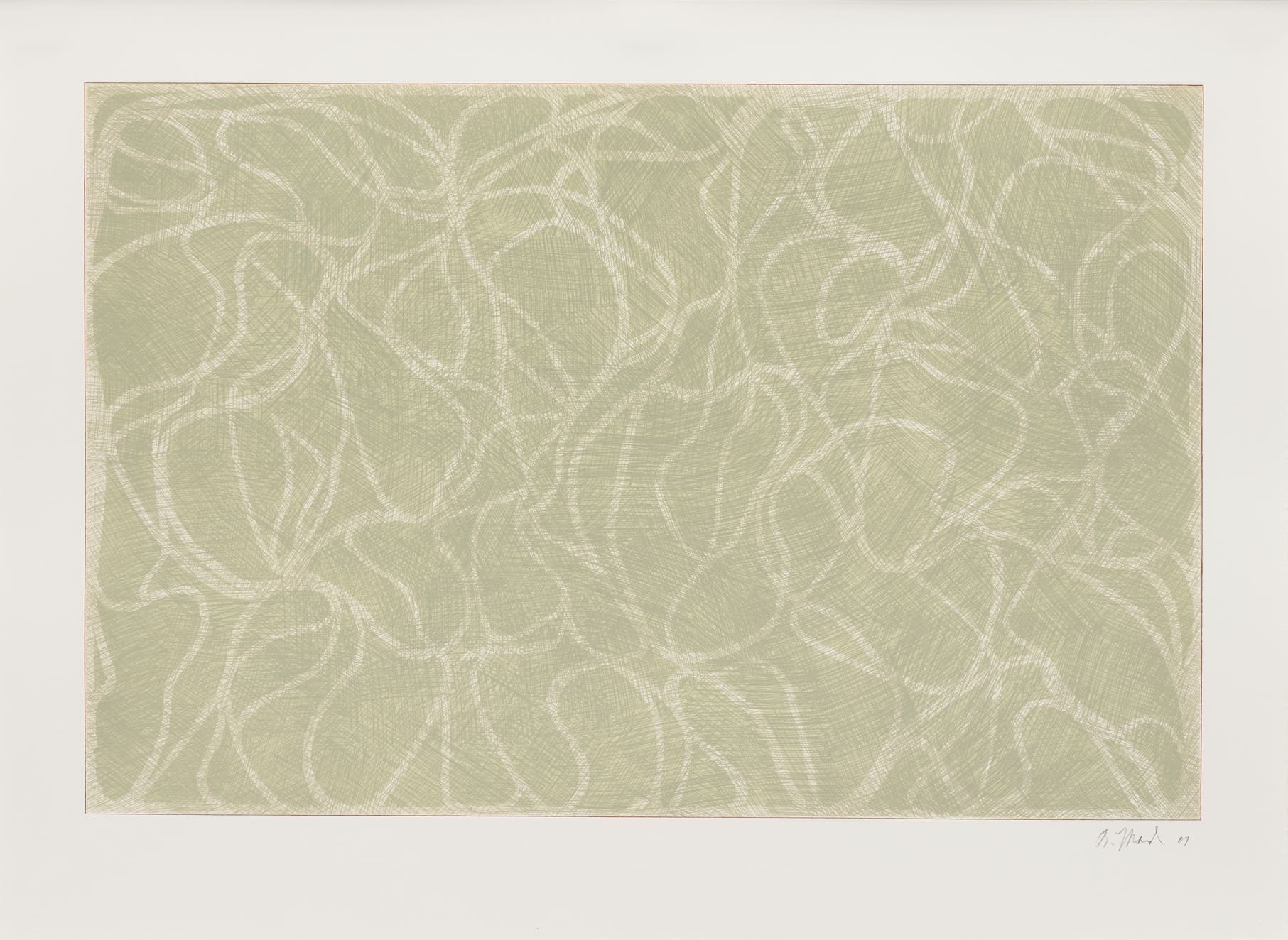 Red Line Muses by Brice Marden