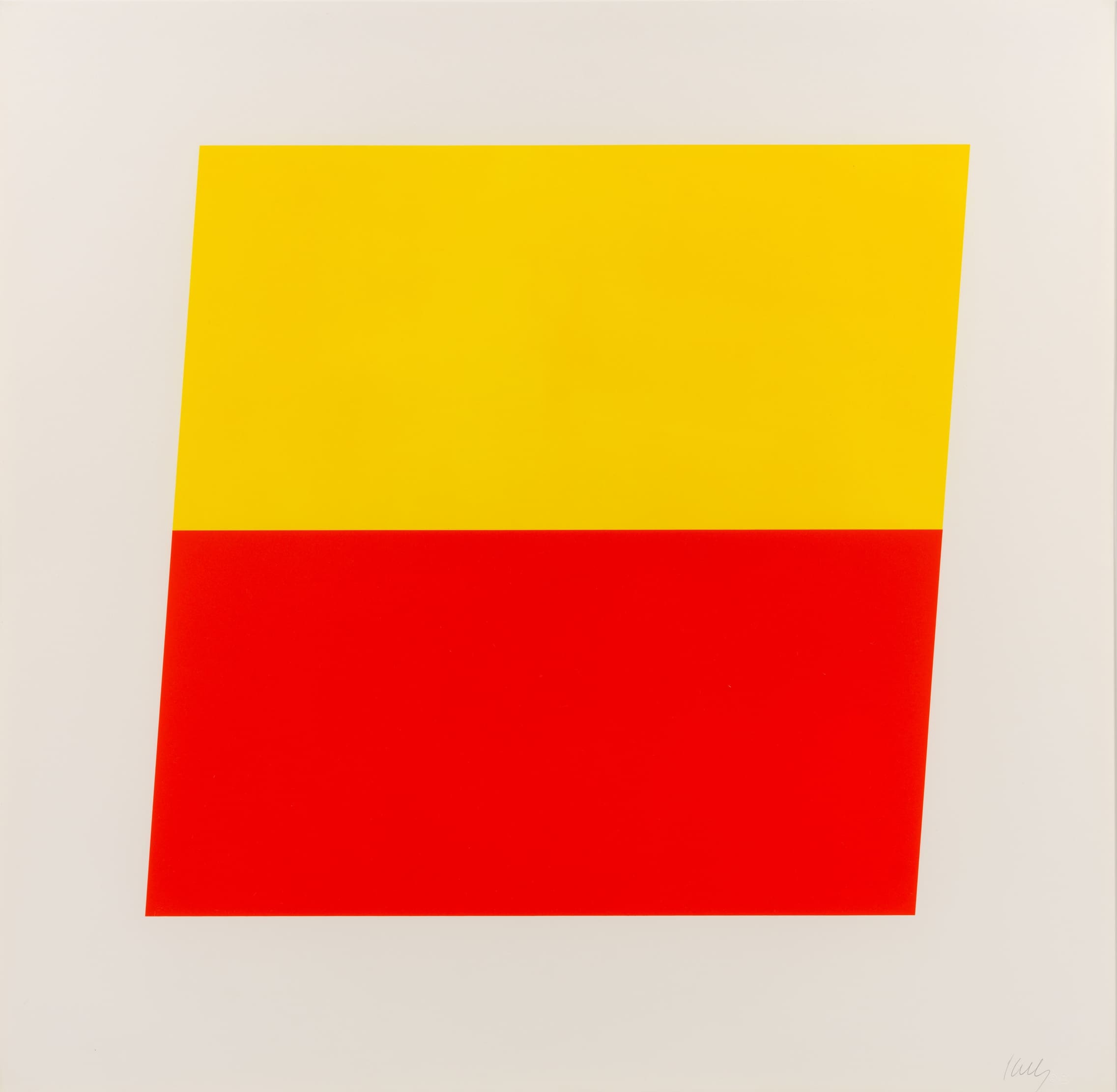 Yellow Red-Orange by Ellsworth Kelly