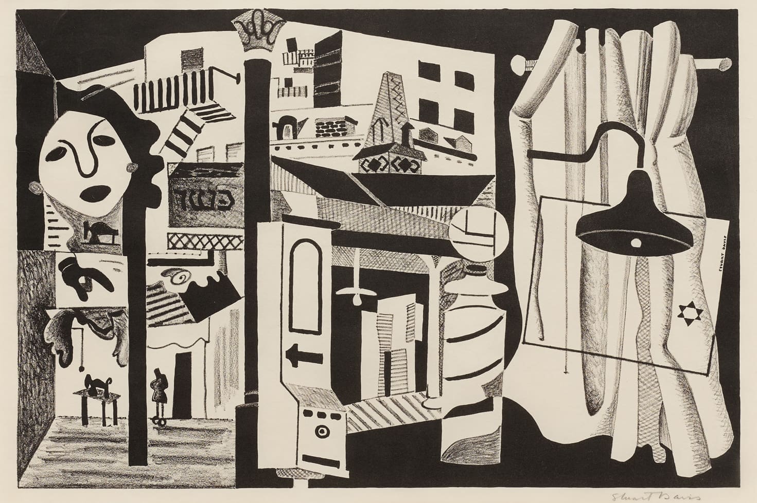 Sixth Avenue El by Stuart Davis