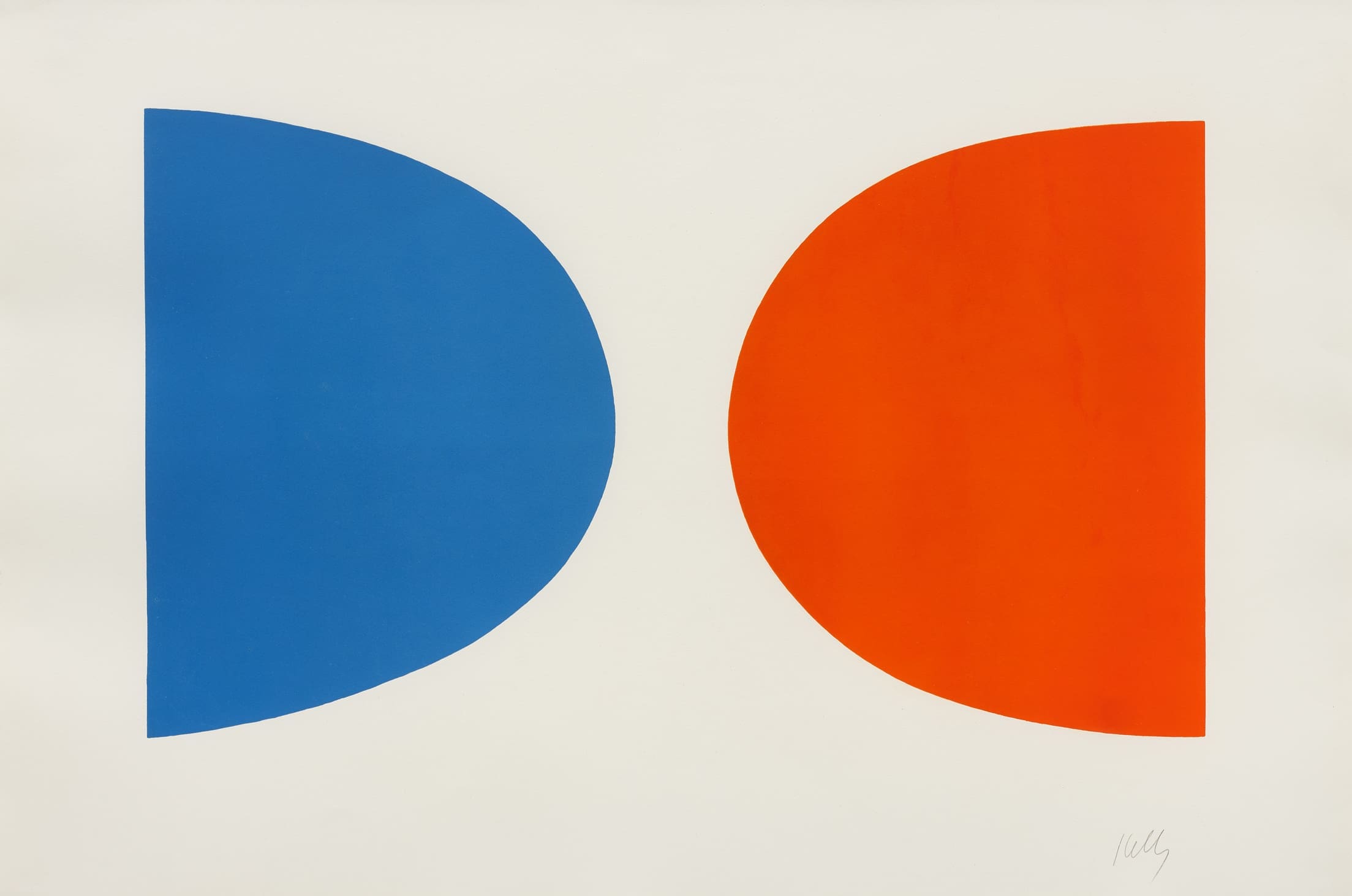 Blue and Orange (Bleu et Orange) print - Ellsworth Kelly