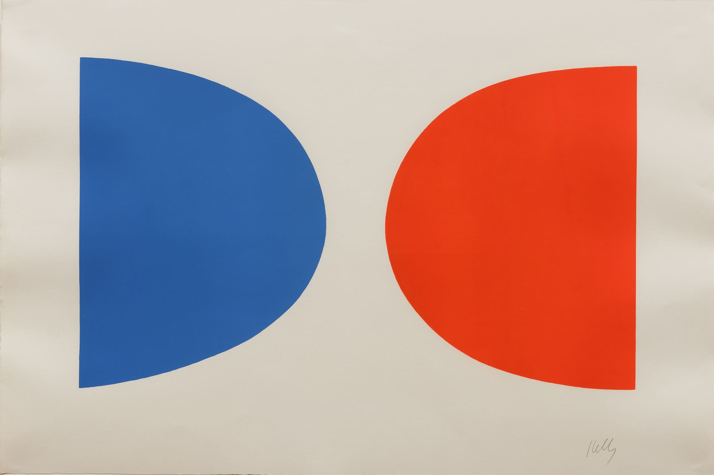 Blue and Orange (Bleu et Orange) by Ellsworth Kelly