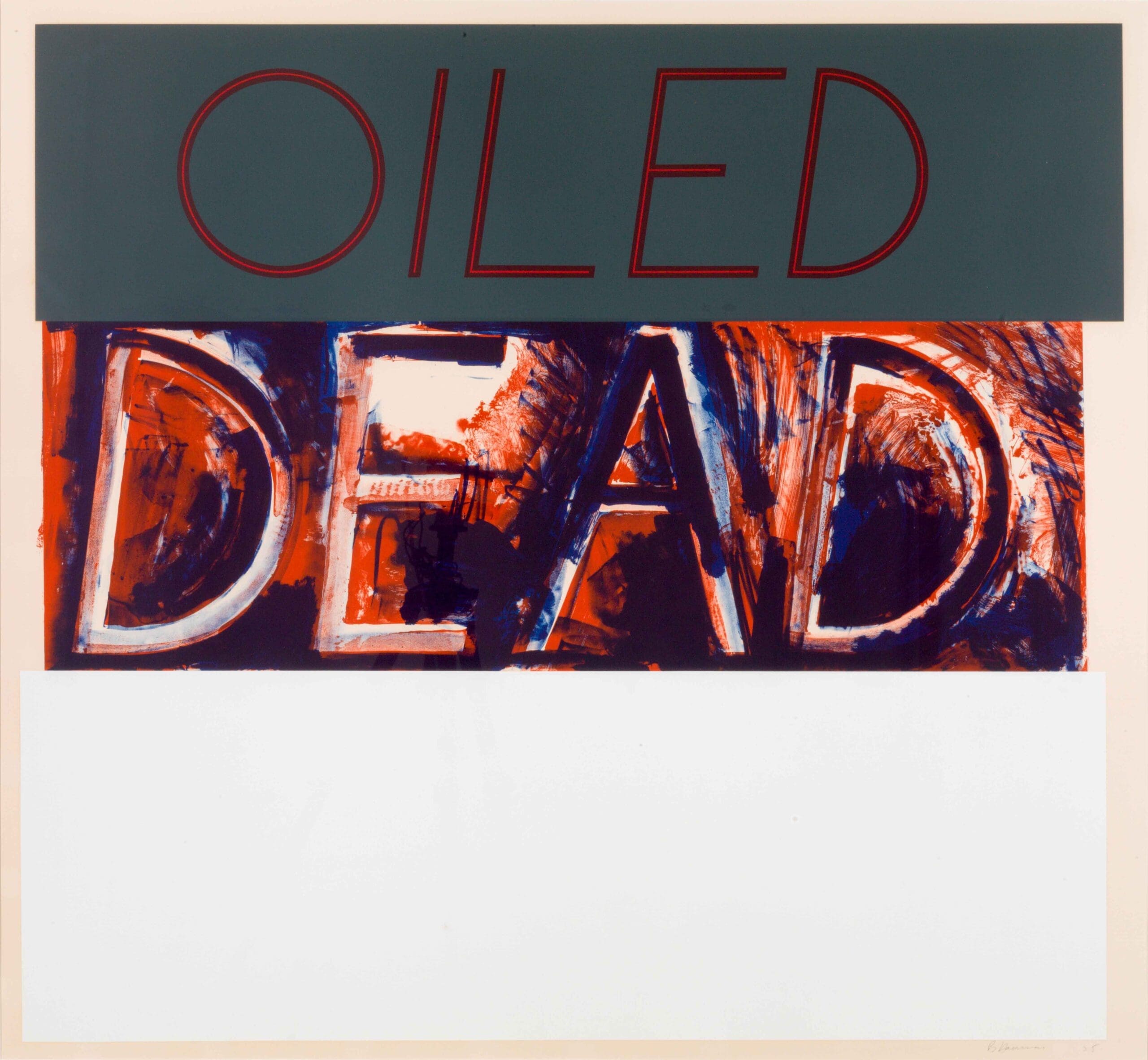 Oiled Dead (State) by Bruce Nauman