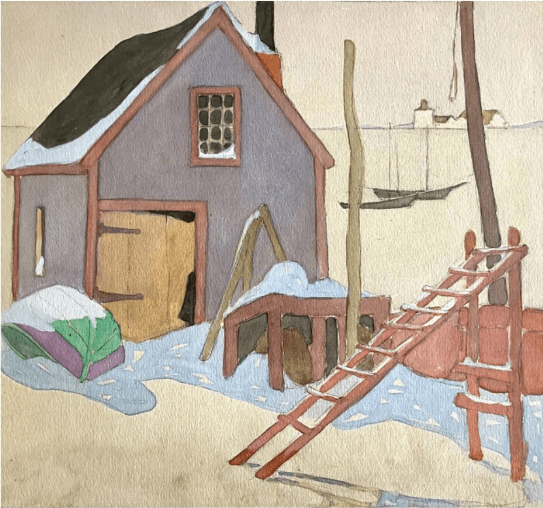 Untitled (Winter Scene) by Maud Hunt Squire