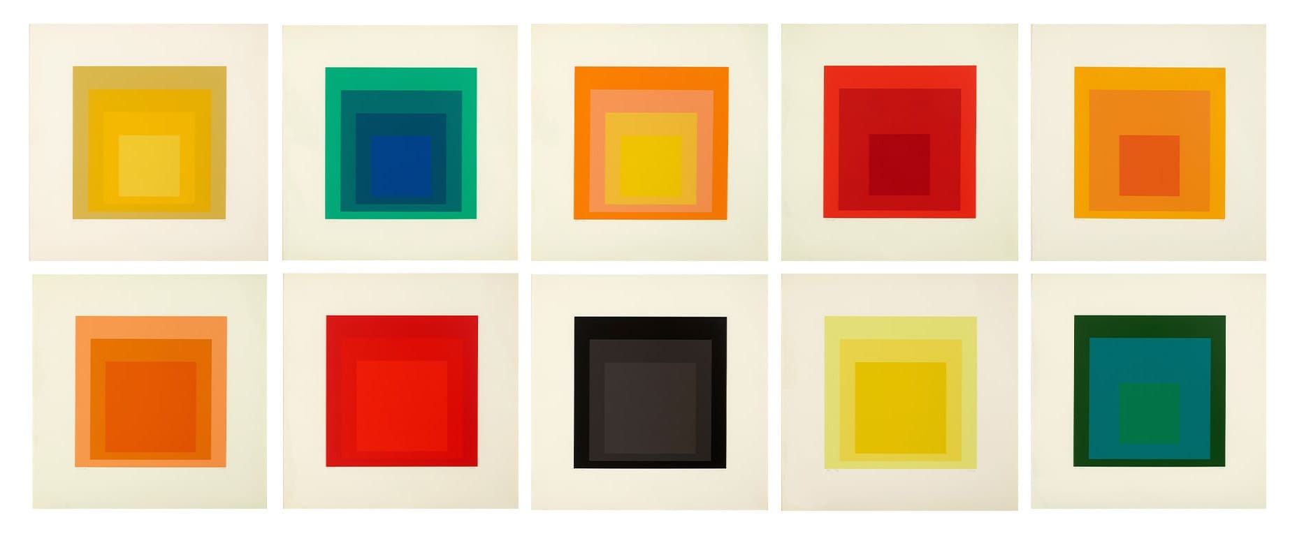Homage to the Square: Edition Keller Ia-Ik by Josef Albers