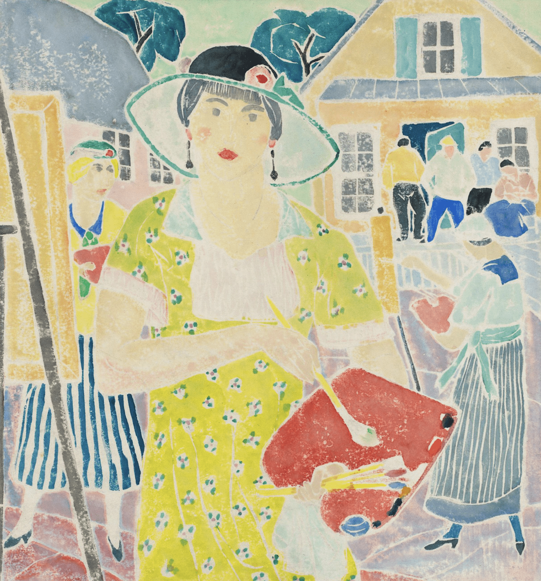 The Art Student, the Painting Class by B.J.O. Nordfeldt