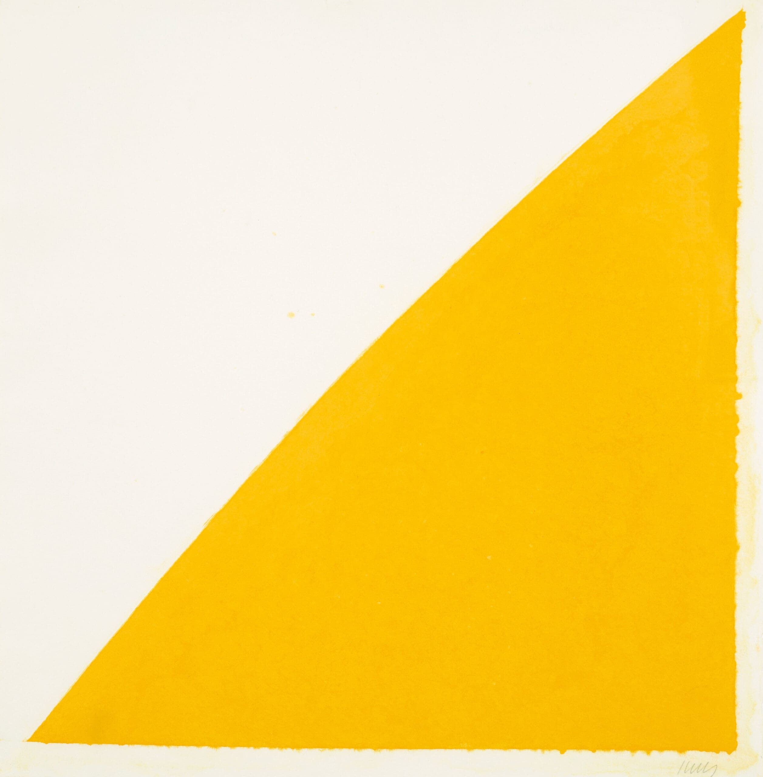 Colored Paper Image XIV (Yellow Curve) by Ellsworth Kelly