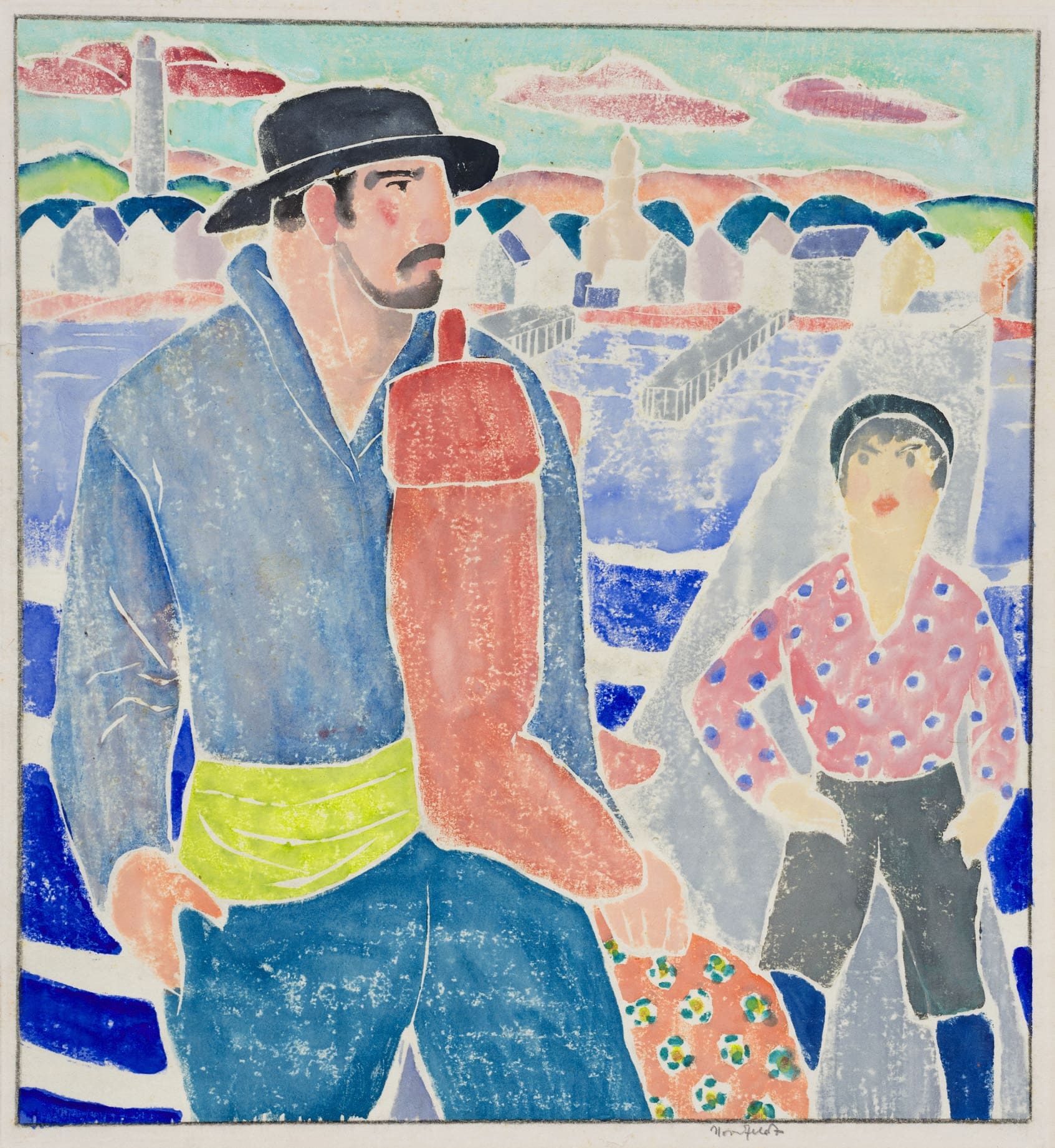 Shorecoming Sailor, My Hero print - B.J.O. Nordfeldt