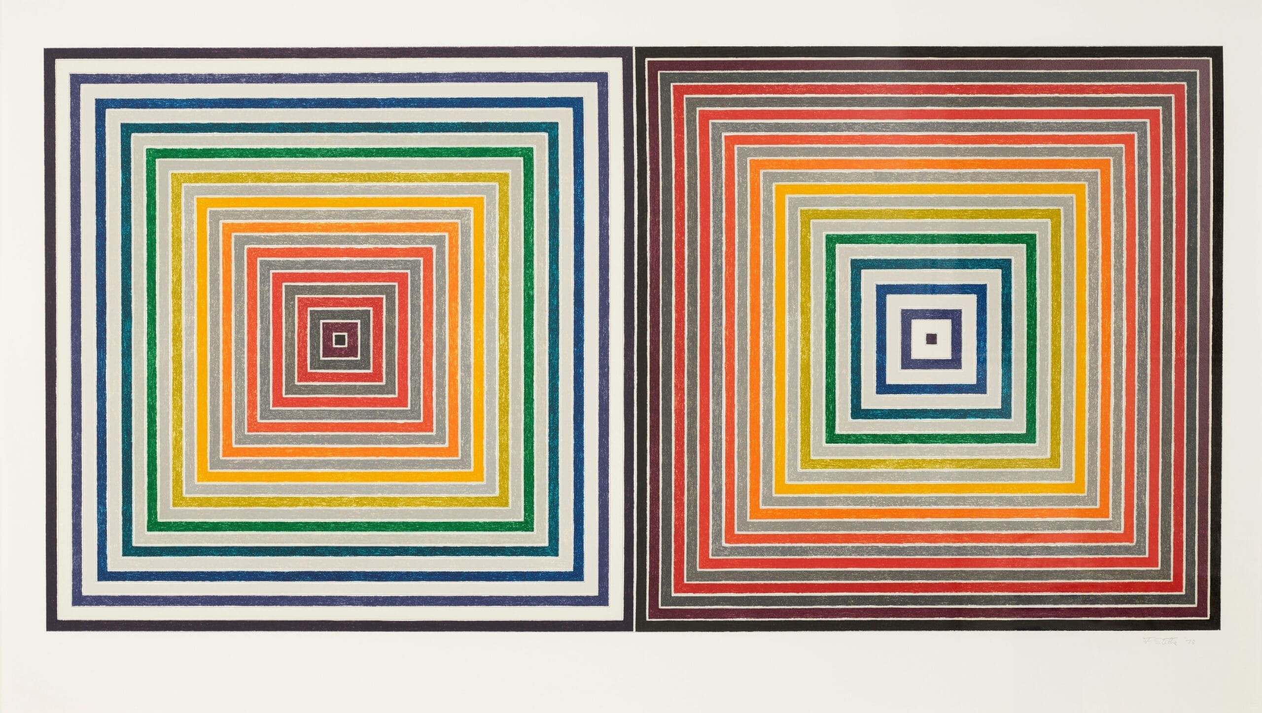 Double Gray Scramble by Frank Stella