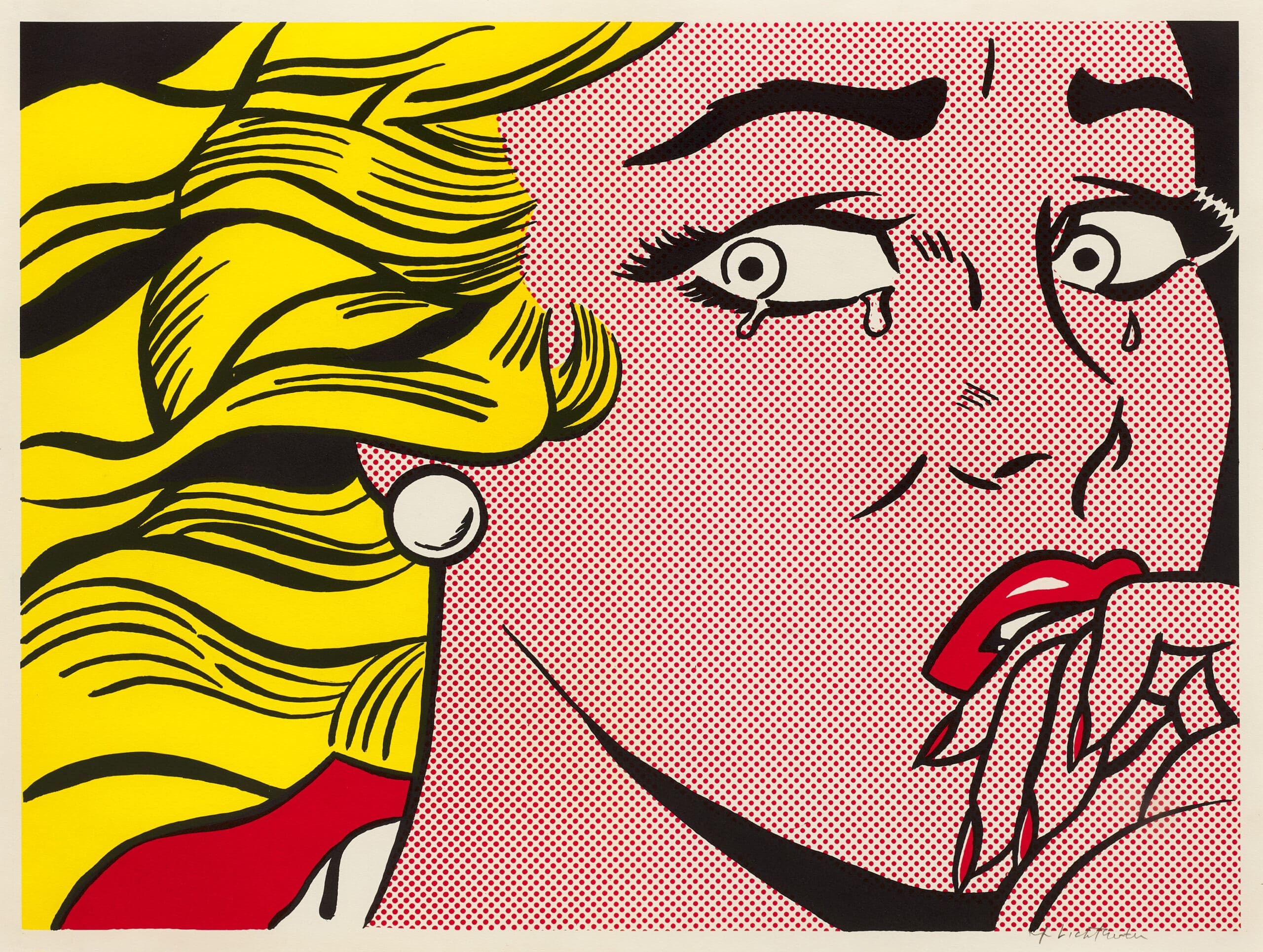 Crying Girl print - Roy Lichtenstein