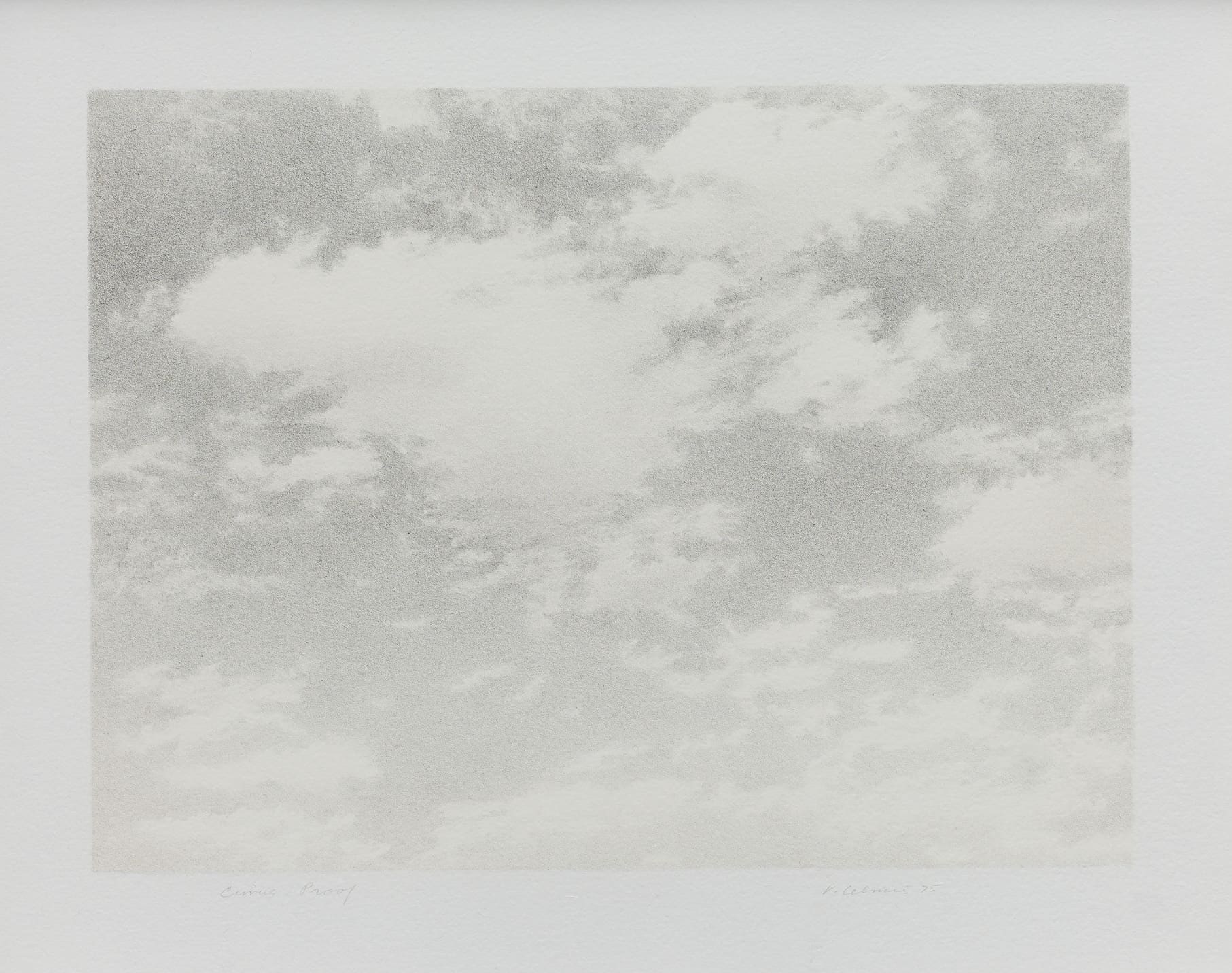 Vija Celmins Untitled (Sky) print