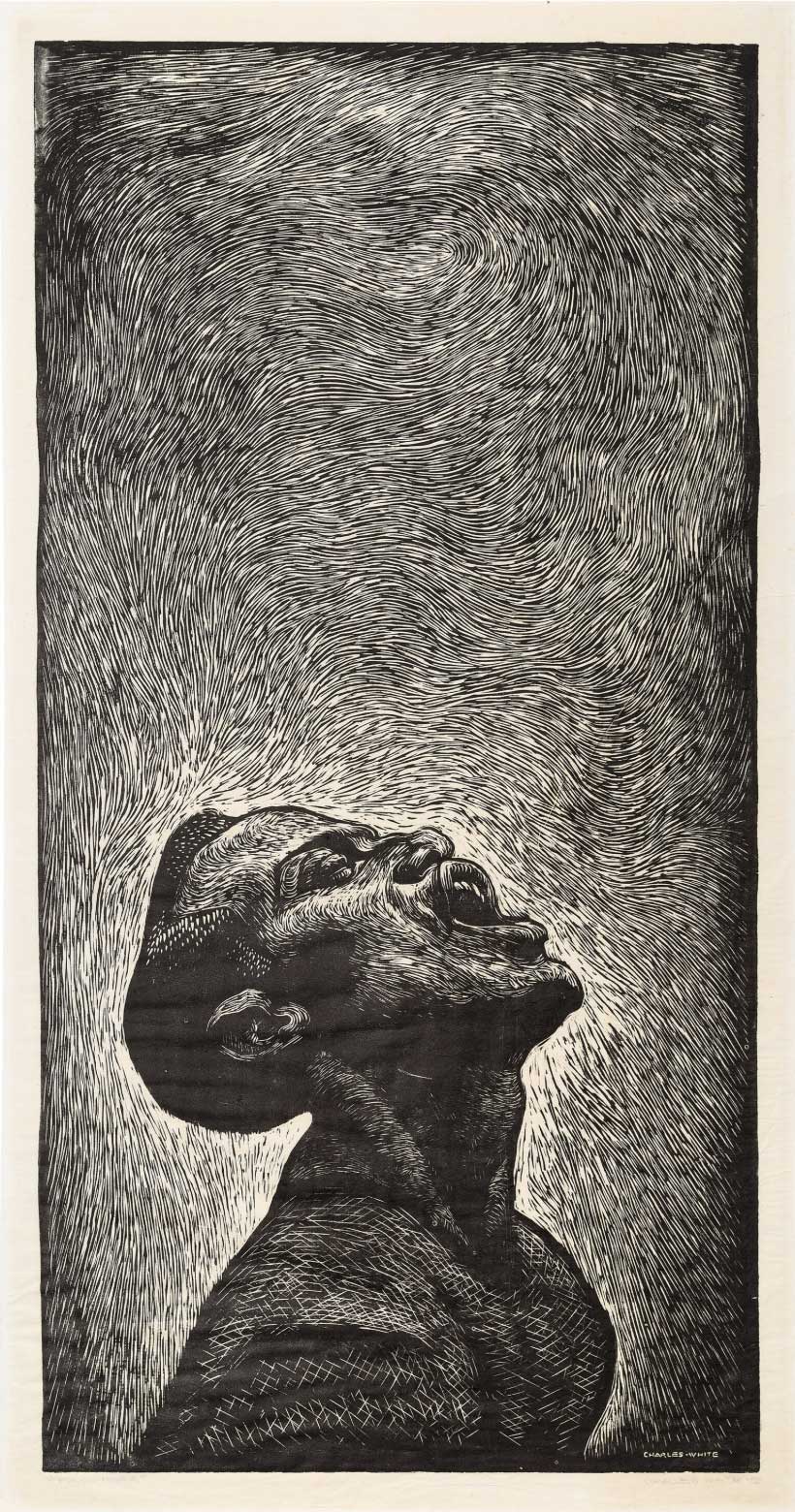 Folksinger print - Charles White