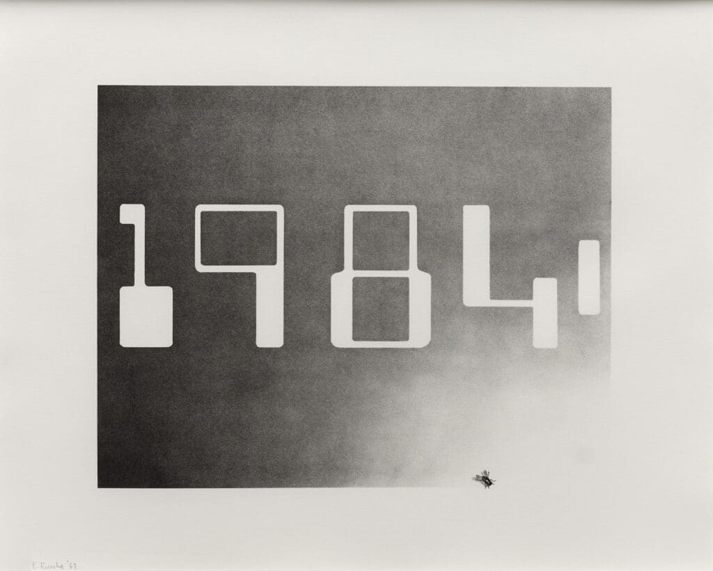 Edward Ruscha 1984 print