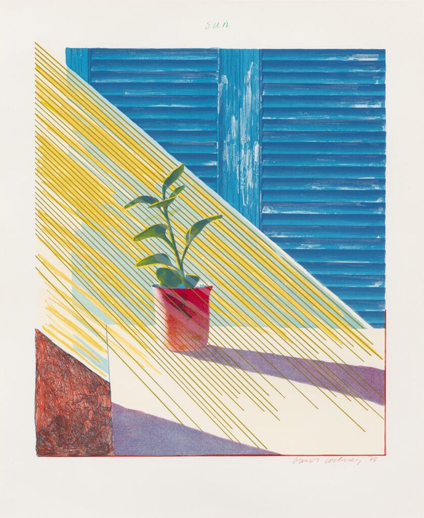 David Hockney Sun print