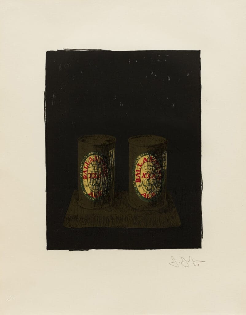 Jasper Johns Ale Cans print