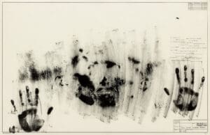 Jasper Johns Skin with O’Hara Poem print
