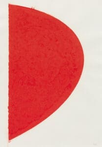 Ellsworth Kelly Colored Paper Image IV (Red Curve) print
