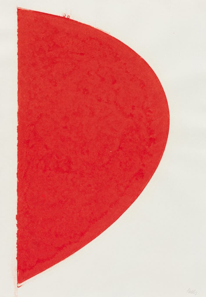 Ellsworth Kelly Colored Paper Image IV (Red Curve) print