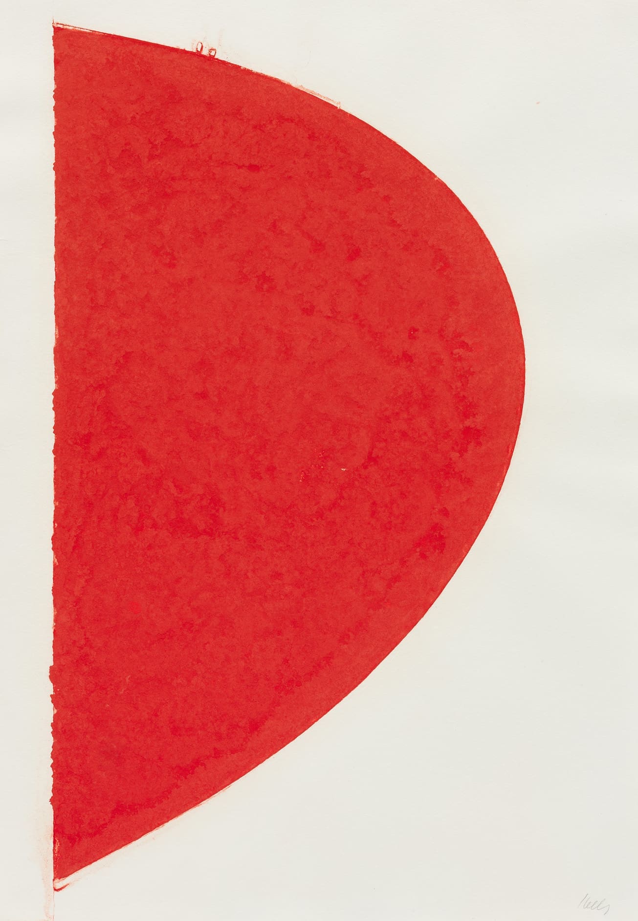 Ellsworth Kelly Colored Paper Image IV (Red Curve) print