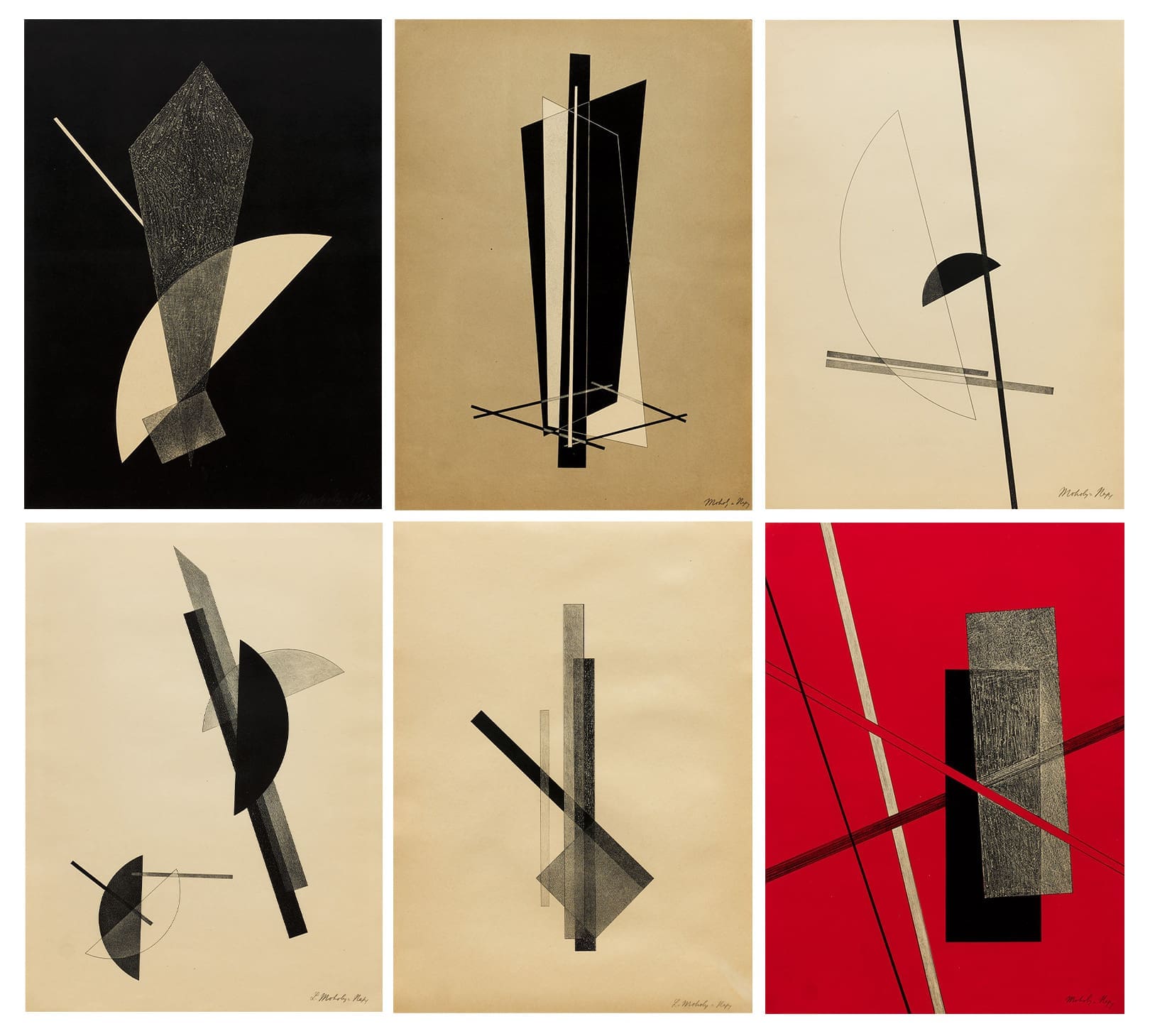 László Moholy-Nagy Konstruktionen. Kestnermappe 6 print