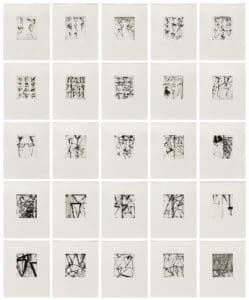Brice Marden Etchings to Rexroth print