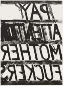 Bruce Nauman Pay Attention print