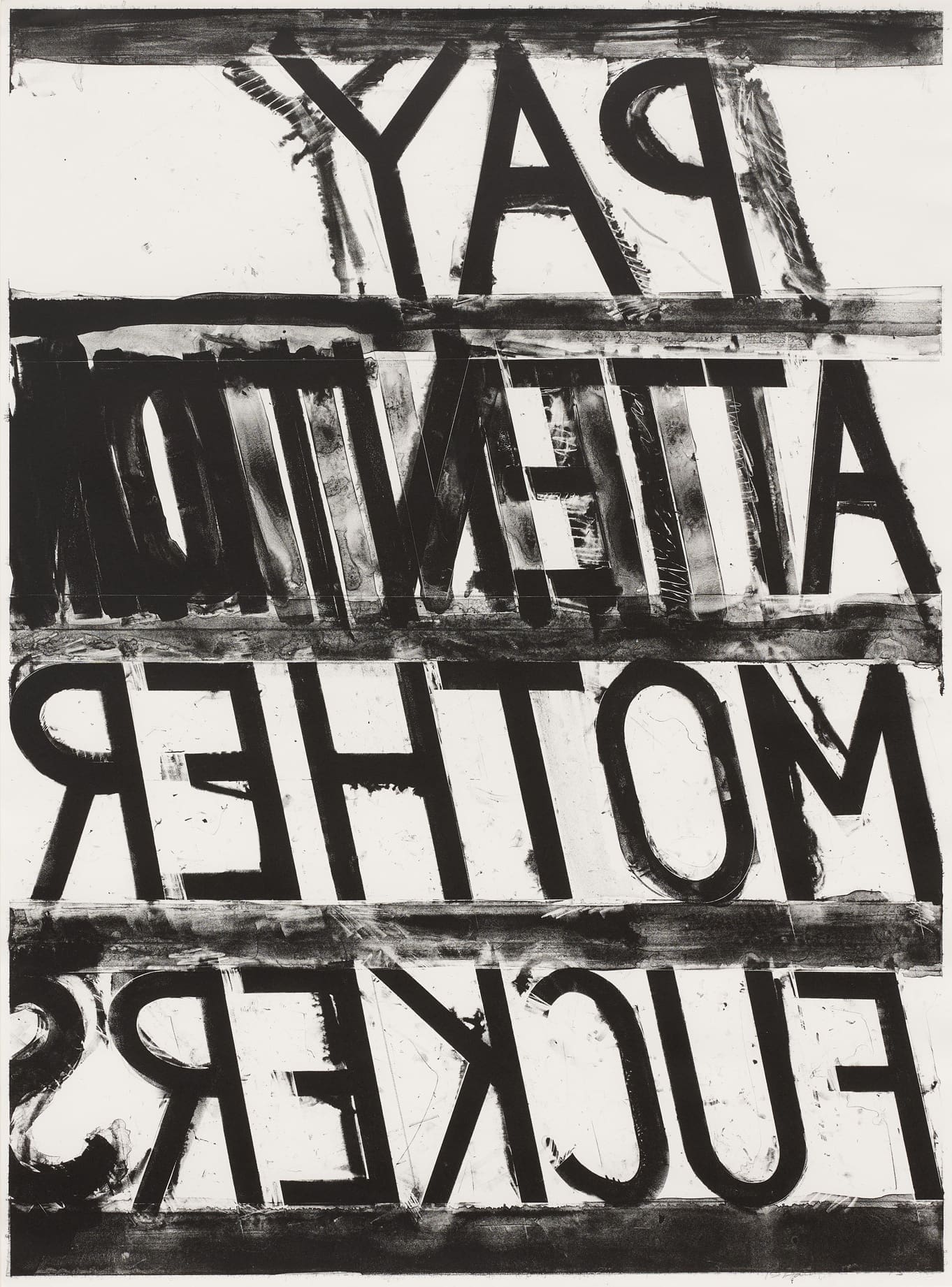 Bruce Nauman Pay Attention print
