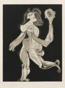 Pablo Picasso La femme au tambourin print