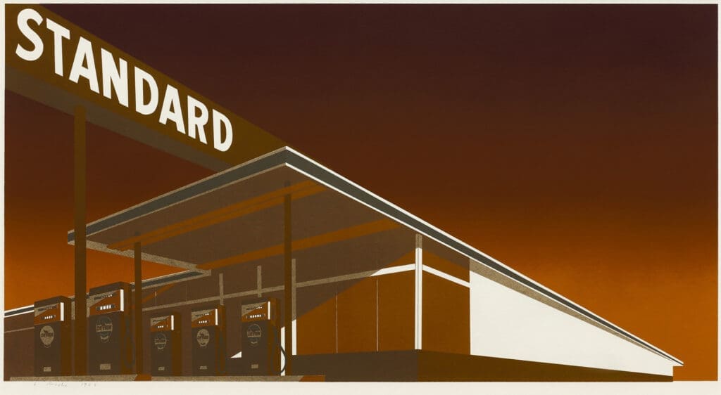 Edward Ruscha Mocha Standard print