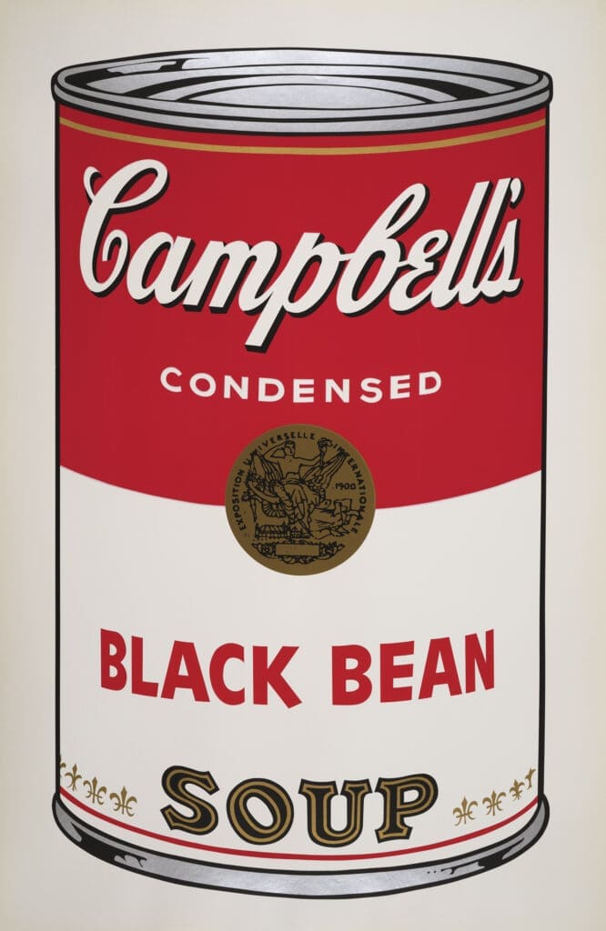Andy Warhol Campbell’s Soup I: Black Bean Soup print